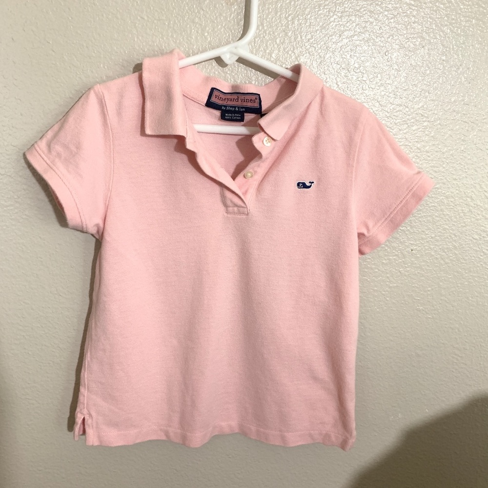 Pink Vineyard Vines Polo Shirt